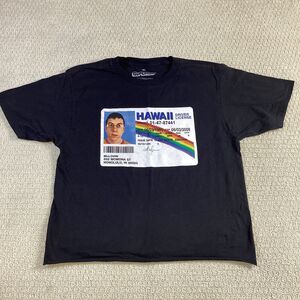 Superbad Hawaii Driver License Graphic T Shirt Black Mens Womens Size M